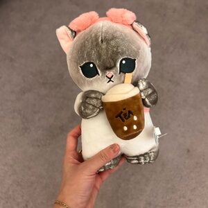 Gray Mofusand Boba Edition Plushie